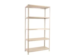 PROREGAL Schraubregal Panda Tall HxBxT 200 x 80 x 30 cm 6 Fachböden Fachlast 100 kg Weiß