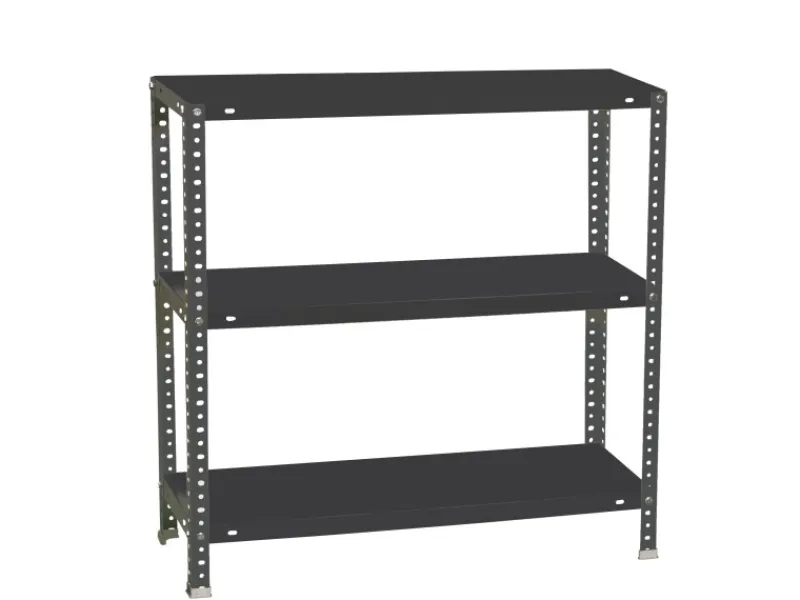 PROREGAL Schraubregal Panda Small HxBxT 100 x 110 x 40 cm Fachlast 90 kg Anthrazit