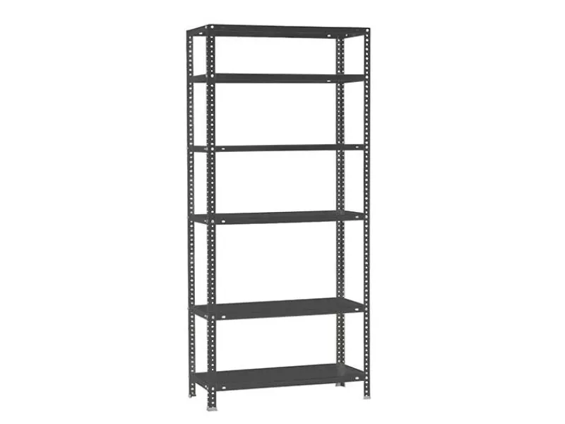 PROREGAL Schraubregal Panda Tall HxBxT 200 x 80 x 40 cm 6 Fachböden Fachlast 100 kg Anthrazit