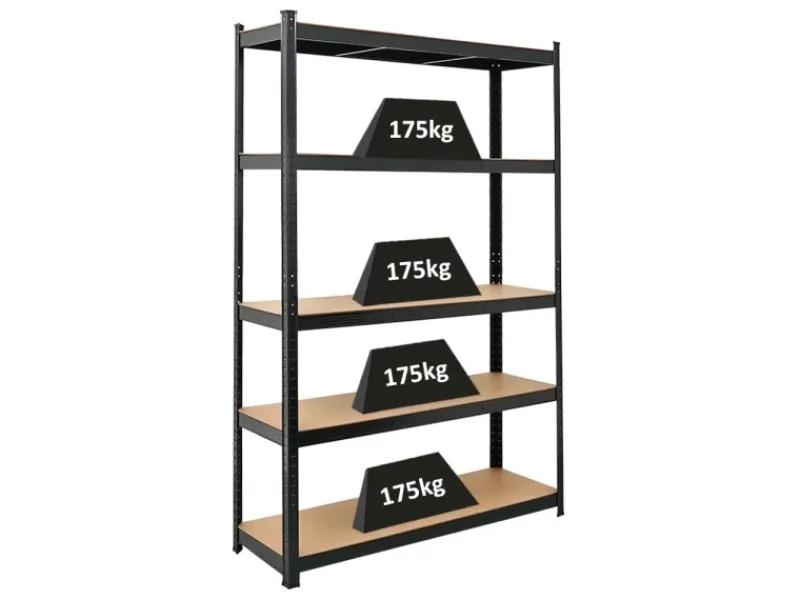 PROREGAL Schwerlastregal Ragnar für Gesamtlast 875 kg HxBxT 180 x 120 x 40 cm Kellerregal Steckregal Garagenregal Lagerregal