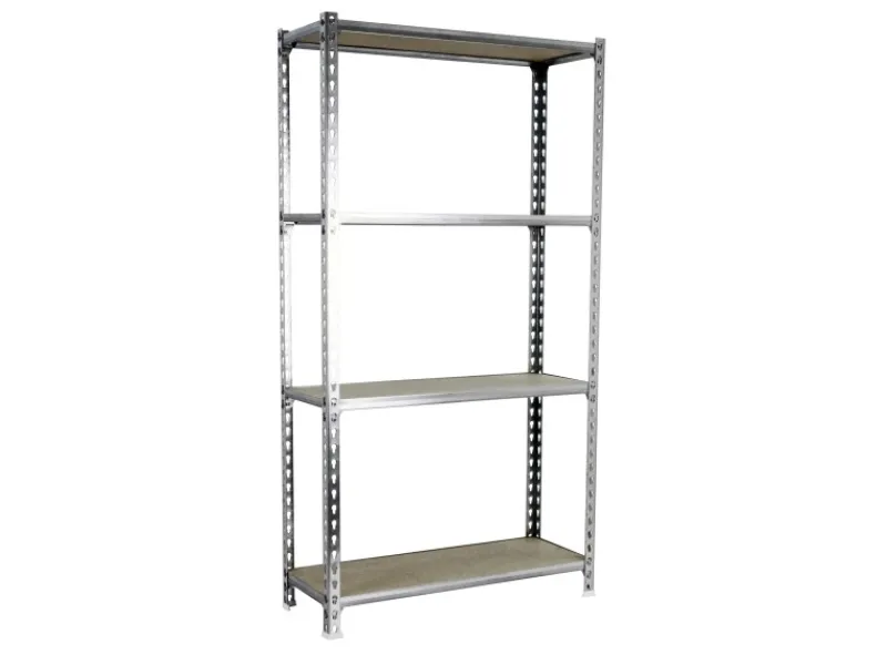 PROREGAL Schwerlastregal Mid Muli HxBxT 150 x 120 x 30 cm 4 Fachböden Fachlast 200 kg Verzinkt