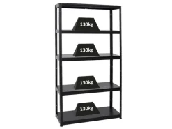 PROREGAL Schwerlastregal Steel Eagle HxBxT 180 x 100 x 40 cm Fachlast 130 kg