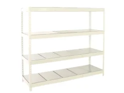 PROREGAL Schwerlastregal Metal Beast Four HxBxT 200 x 240 x 75 cm Fachlast 400 kg Weiß