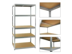 Hot PROREGAL Schwerlastregal Slim Elephant M HxBxT 180 x 90 x 60 cm 5 Ebenen Fachlast 350 kg Verzinkt