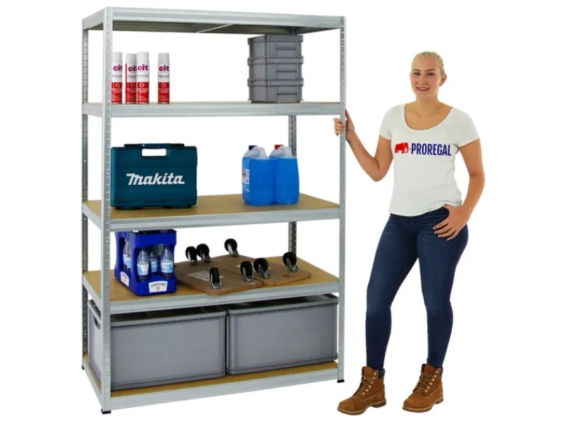 PROREGAL Schwerlastregal Big Elephant M HxBxT 180 x 120 x 60 cm Fachlast 250 kg