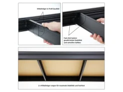 Best PROREGAL Schwerlastregal Dino 180x240x60 cm Fachlast 450kg Schwarz