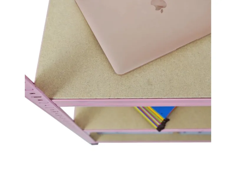 PROREGAL Schwerlastregal PINK LADY HxBxT 180x90x40cm Fachlast 175kg 5 Ebenen Pink Kellerregal Steckregal Garagenregal Lagerregal