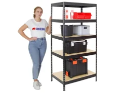 PROREGAL Schwerlastregal Rivet HxBxT 180 x 90 x 60 cm Fachlast 250 kg Innovatives Stecksystem