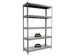 Sale PROREGAL Schwerlastregal Metal Yeti Five HxBxT 200 x 120 x 60 cm Fachlast 400 kg Grau