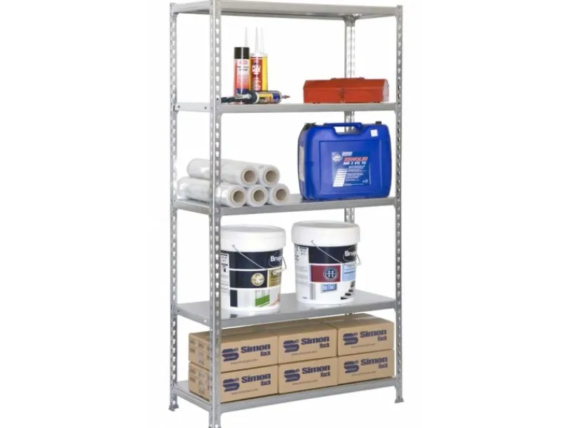 Clearance PROREGAL Schwerlastregal Big Metal Shark HxBxT 200 x 100 x 50 cm Fachlast 180 kg Verzinkt