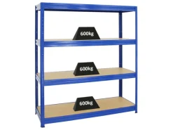 New PROREGAL Schwerlastregal Dino HxBxT 180 x 160 x 60 cm Fachlast 600 kg Blau