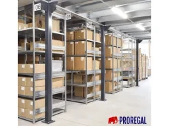 PROREGAL Schwerlastregal Silver Mamba Made In Germany HxBxT 200 x 400 x 50 cm 5 Ebenen Je 150 kg Fachlast Verzinkt