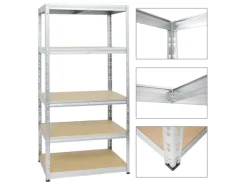 PROREGAL Schwerlastregal Tiger HxBxT 180 x 90 x 60 cm Fachlast 265 kg 5-Ebenen