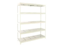 PROREGAL Schwerlastregal Big Metal Yeti Five HxBxT 200 x 180 x 60 cm Fachlast 400 kg Weiß