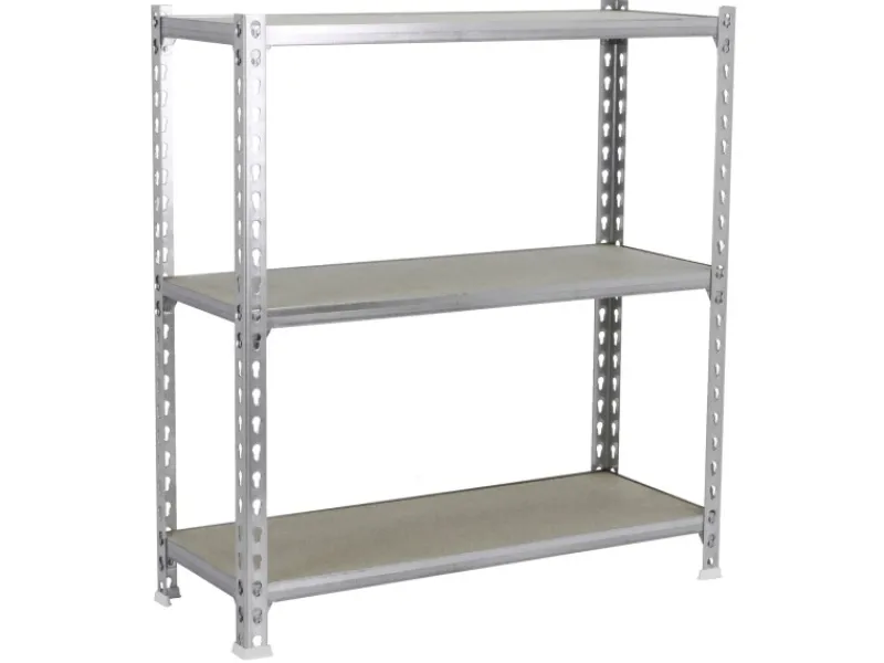 Outlet PROREGAL Schwerlastregal Small Muli HxBxT 100 x 110 x 30 cm 3 Fachböden Fachlast 200 kg Verzinkt