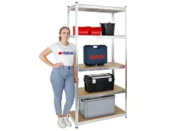 PROREGAL Schwerlastregal Giant Ragnar HxBxT 200 x 100 x 50 cm Fachlast 175 kg Verzinkt