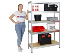 New PROREGAL Schwerlastregal Rivet HxBxT 180 x 120 x 45 cm Fachlast 250 kg Innovatives Stecksystem Verzinkt