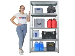 PROREGAL Schwerlastregal Steel Eagle HxBxT 180x100x60cm Fachlast 130kg Verzinkt