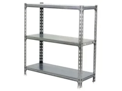 PROREGAL Schwerlastregal Small Metal Shark HxBxT 100 x 100 x 40 cm Fachlast 180 kg Verzinkt