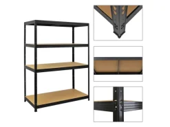 PROREGAL Schwerlastregal Big Elephant HxBxT 160 x 120 x 60 cm Fachlast 200kg Schwarz