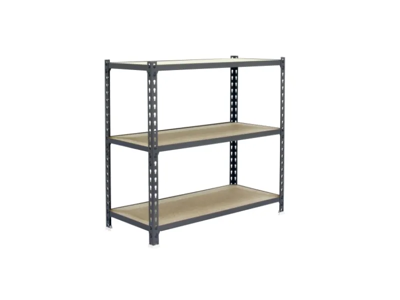 Clearance PROREGAL Schwerlastregal Baby Muli HxBxT 90 x 120 x 40 cm 3 Fachböden Fachlast 200 kg Grau
