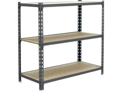 PROREGAL Schwerlastregal Baby Muli HxBxT 90 x 90 x 30 cm 3 Fachböden Fachlast 150 kg Grau