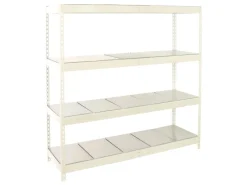 Outlet PROREGAL Schwerlastregal Metal Beast Four HxBxT 200 x 180 x 90 cm Fachlast 600 kg Weiß