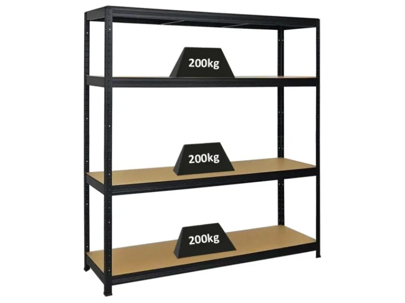 Hot PROREGAL Schwerlastregal Giant Elephant HxBxT 160 x 150 x 45 cm Fachlast 200 kg Schwarz