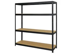 Hot PROREGAL Schwerlastregal Giant Elephant HxBxT 160 x 150 x 45 cm Fachlast 200 kg Schwarz