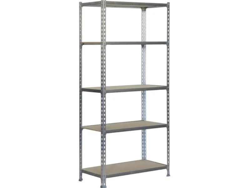 Outlet PROREGAL Schwerlastregal Big Muli HxBxT 200 x 110 x 50 cm 5 Fachböden Fachlast 200 kg Verzinkt