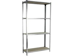 PROREGAL Schwerlastregal Mid Muli HxBxT 150 x 100 x 40 cm 4 Fachböden Fachlast 150 kg Verzinkt