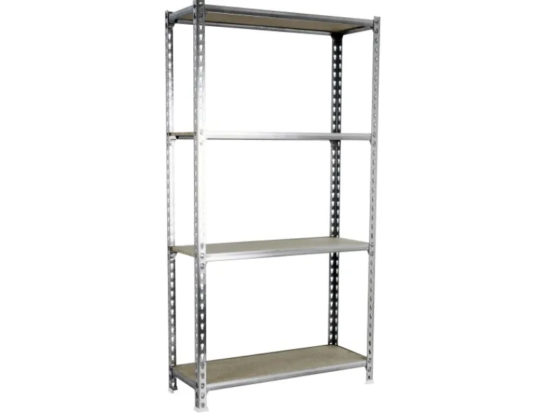 PROREGAL Schwerlastregal Mid Muli HxBxT 150 x 100 x 40 cm 4 Fachböden Fachlast 150 kg Verzinkt