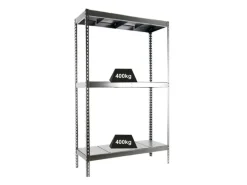 PROREGAL Schwerlastregal Big Metal Yeti Three HxBxT 200 x 120 x 75 cm Fachlast 400 kg Verzinkt