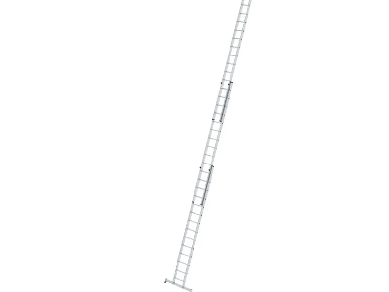 PROREGAL Sprossen-Schiebeleiter 3-Teilig mit Traverse 3 x 14 Sprossen