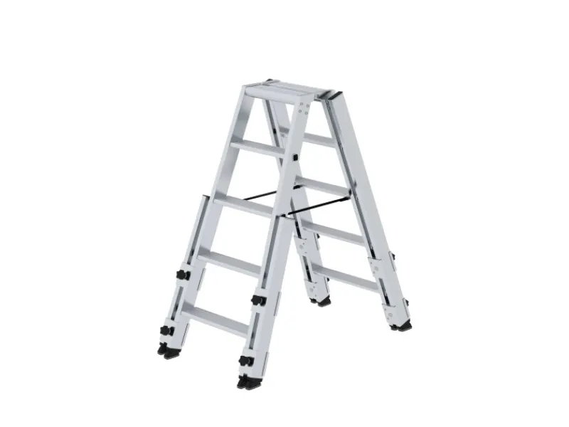 PROREGAL Stufen-Stehleiter Treppengängig 2 x 5 Stufen