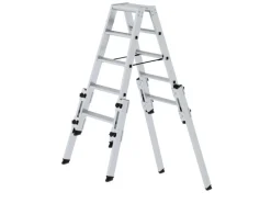 PROREGAL Stufen-Stehleiter Treppengängig 2 x 5 Stufen