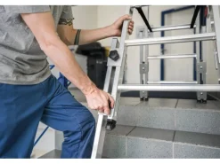 PROREGAL Stufen-Stehleiter Treppengängig 2 x 5 Stufen