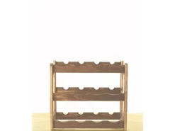 Outlet PROREGAL Weinregal Pinotwine HxBxT 38 x 43 x 25 cm 12 Flaschen Massives Kiefernholz Geölt Braun