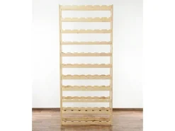 Clearance PROREGAL Weinregal Pinotwine HxBxT 166 x 72 x 25 cm 77 Flaschen Massives Kiefernholz Natur Unbehandelt Kiefer Natur