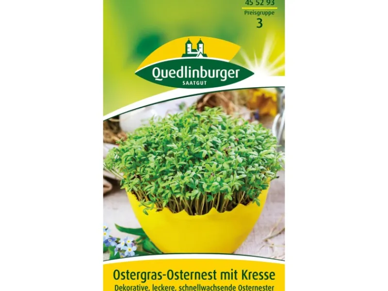 Quedlinburger Ostergras-Osternest mit Kresse