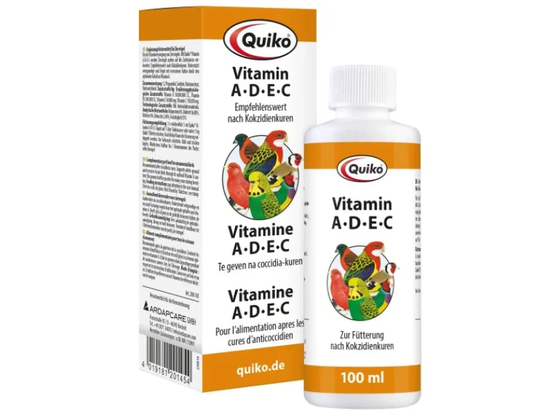 Quiko Vitamin A-D-E-C Vitaminversorgung für Ziervögel 100 ml