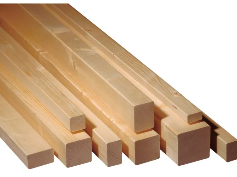 Outlet Rahmenholz Fichte/Tanne gehobelt/getrocknet 74 mm x 74 mm x 2000 mm