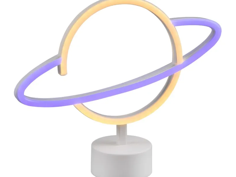 Reality LED Tischleuchte Planet 24,5 cm x 29 cm x 8,5 cm Weiß