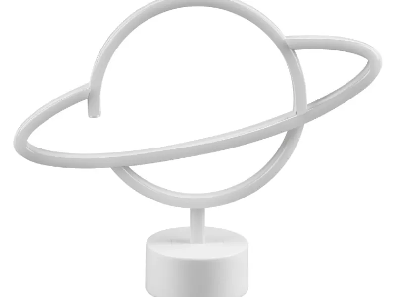 Reality LED Tischleuchte Planet 24,5 cm x 29 cm x 8,5 cm Weiß