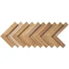 Clearance Rebel of Styles Holzverblender UltraWood Teak Herringbone 37,5 cm x 18 cm Braun