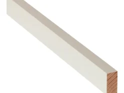 Rechteckleiste Weiß lackiert 10 mm x 20 mm Länge 900 mm