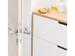 Reer Türgriffschutz HandleGuard Silikon 2 cm x 13 cm x 2 cm Grau 2 Stück