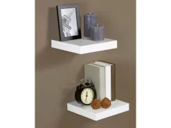 Sale Regalboden Carlton Hochglanz 3,8 cm x 23,5 cm x 23,5 cm Weiß