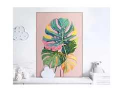 Reinders Gerahmtes Bild Colourful Leafs für Wohnzimmer 70 cm x 50 cm Mehrfarbig