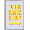 Outlet Reinders Gerahmtes Bild Dancefloor Man Cave 30 cm x 20 cm Gelb